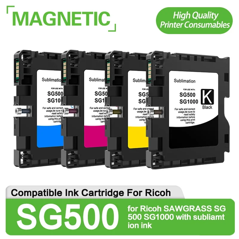 Cartucho de Tinta Compatível com Chip Adequado para Ricoh Sawgrass Sg500 e Sg1000 Tinta Assinatura Novo