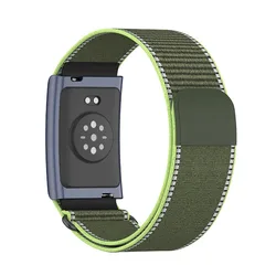 Nylon Sport Bicep Band with Adjustable Loop Design - Breathable Fitness Tracker Strap Replacement (Green - Bicep Band)