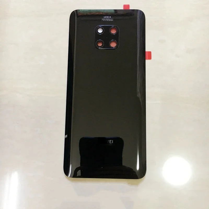 Huawei Mate 20 Pro 후면 배터리 커버 패널 하우징 도어 후면 케이스 (카메라 렌즈 교체 포함) 용 기존 새 후면 유리