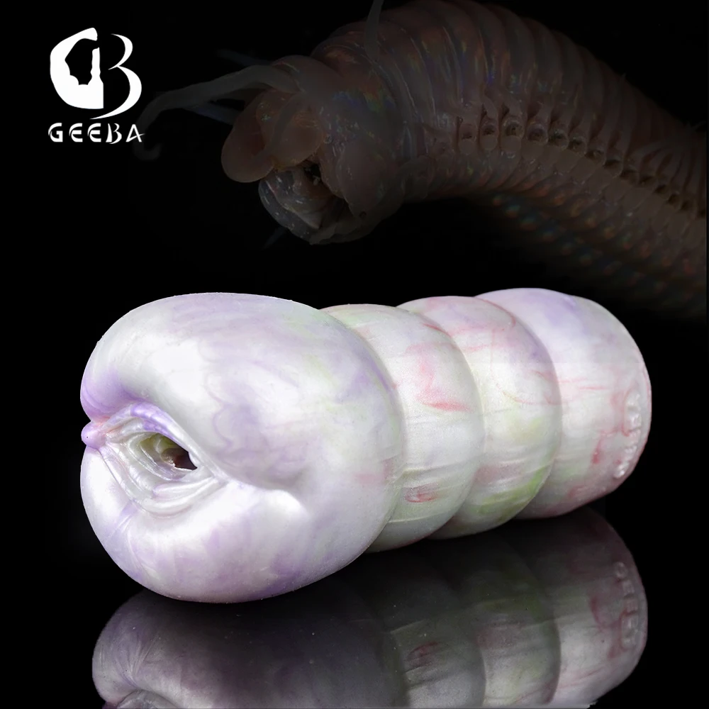 GEEBA Ancient Worm Status Male Masturbator Cup For Men Real Vagina  