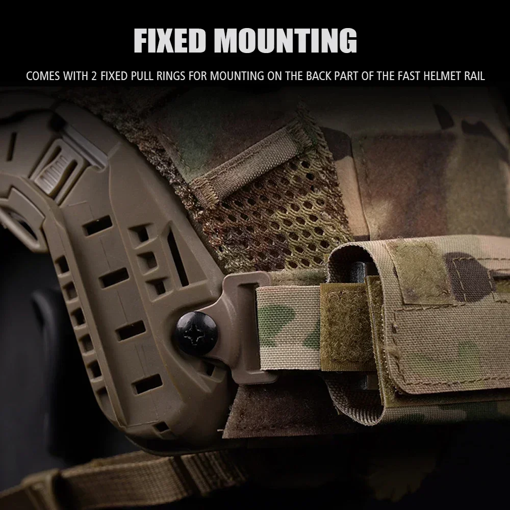 Tactical NVG Counterweight Kit FAST Helmet Counterbalance Weight Pouch OPS-Core/Crye/MICH/Team Wendy Helmet Accessory
