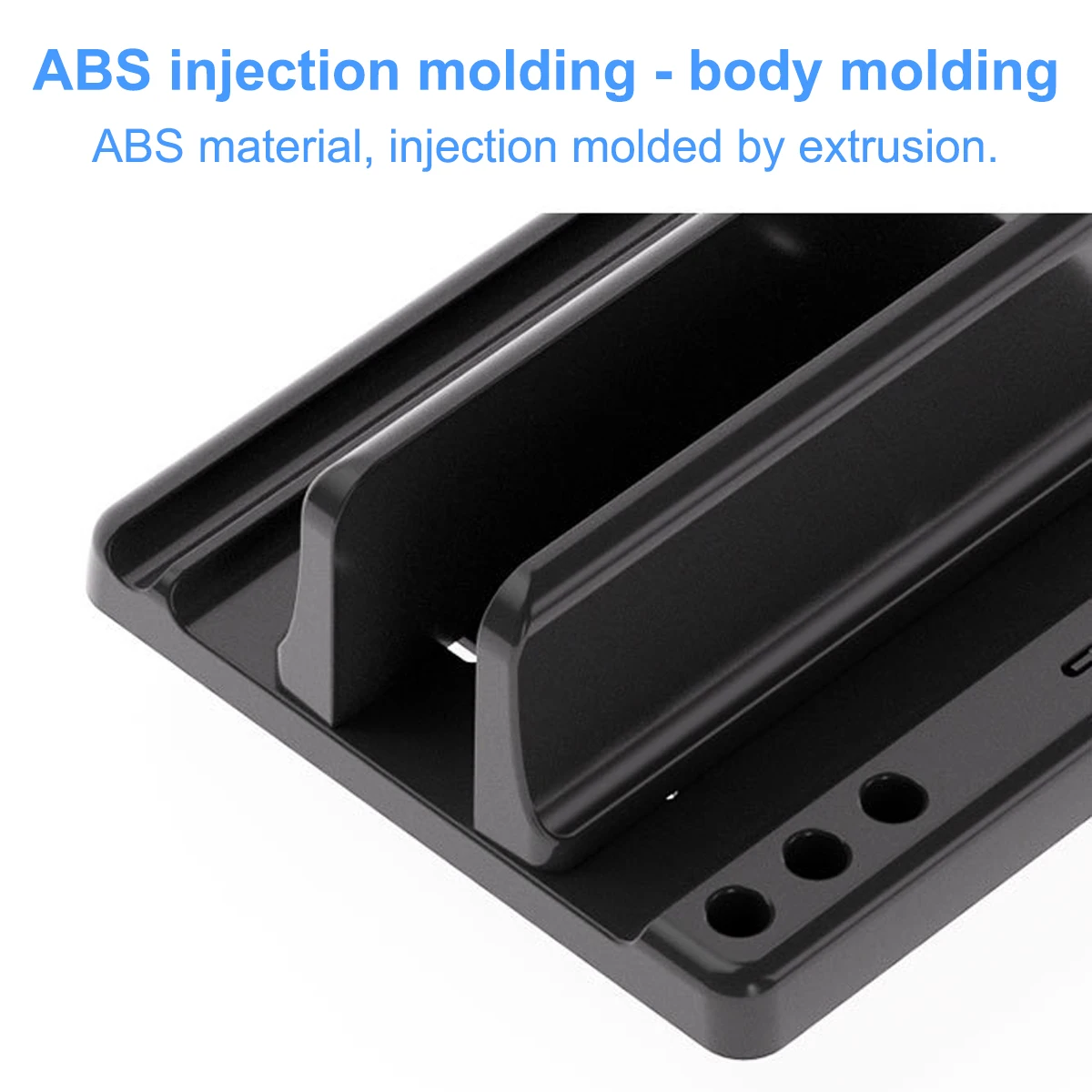 Sleek Aluminum Vertical Laptop Stand Holder with Adjustable Dock Size