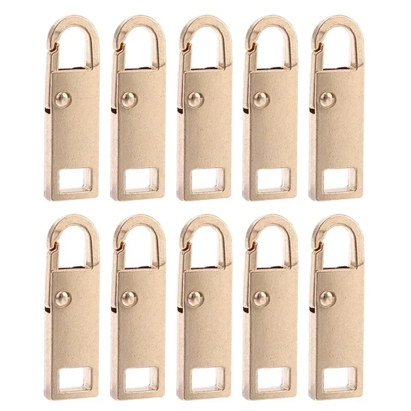 Metal Zipper Slider Puller Repair Kit - Instant DIY Sewing Replacement for Clothing, Luggage, and Purses