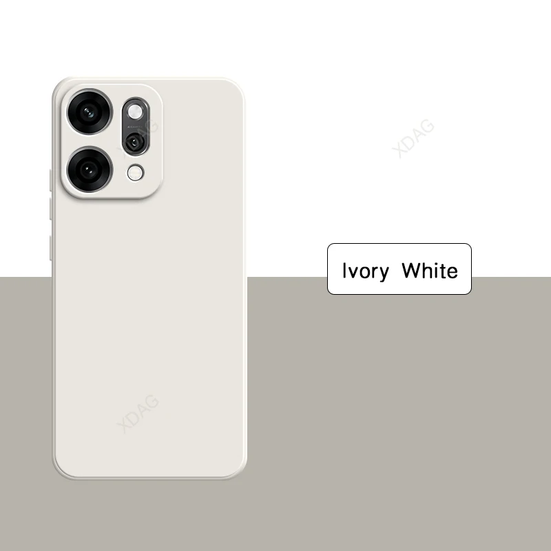 High-Quality Liquid Silicone Phone Case - Simple Straight Edge Design