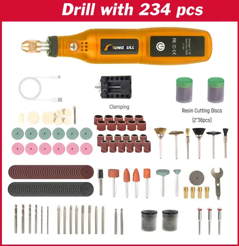 DIY Mini Rotary Tool USB Engraving Tool Dremel Tool Mini Grinder Machine Mini Wireless Drill Rechargeable Polishing Machine - Image 8