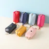 Leather Dog Poop Bag Holder Dog Waste Bag Dispenser with Metal Clip for Leash Belt Portable Leather Doggy Poop Bags Holder 5