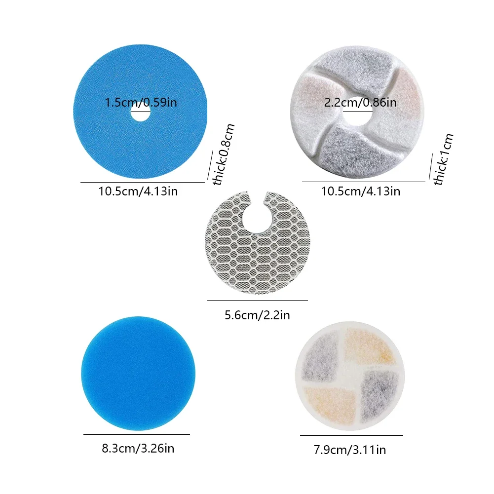 Cat Water Fountain Ion Resin Cotton Cats Water Ion Resin Filter Cotton Pet Fountain Filters Replacement Cotton Filter Drinker