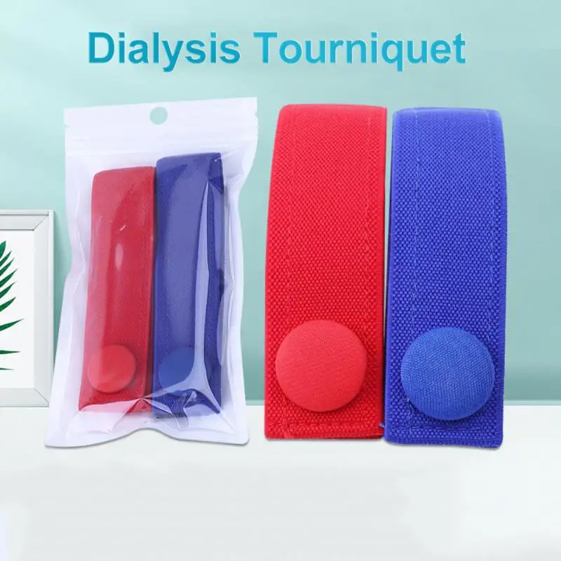 Medical Hemodialysis Tourniquet Nursing-specific Dialysis Plus Flexible Venous Hemostatic Buckle Strap 2Pcs tourniquet kit tactical tourniquet