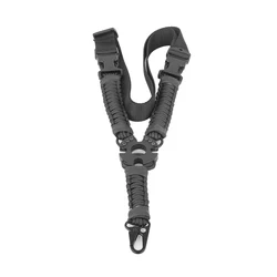 Durable Nylon Webbing Multifunctional Adjustable Sports Shoulder Strap (Black)
