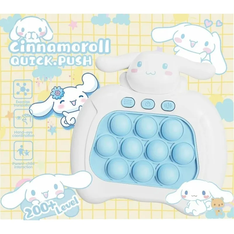 

Sanrioed Cinnamoroll Melodys Kuromis Quick Push Game Press It Competition Squeeze Relieve Stress Console Upgraded Fingertip Toys