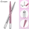Silver Pink Microblading Pen Permanent Makeup Handle Manual Microblade Tool with 5pcs Nano 18U Blade for