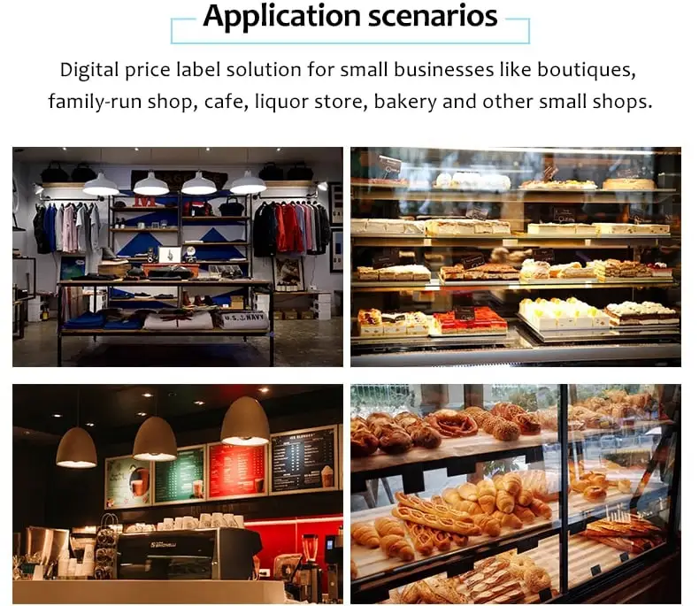 2.9 inch NFC e-ink label electronic shelf label with NFC function
