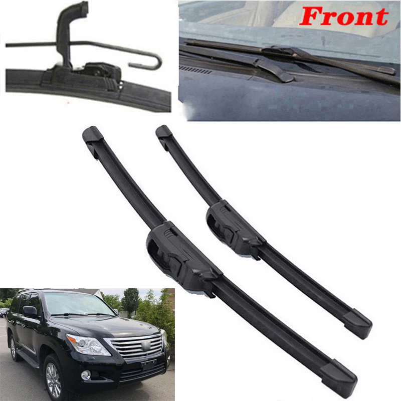 Pair Car Front windshield wipers wiper Blades For Lexus LX570 LX 570 2008 2009 2010 2011 2012