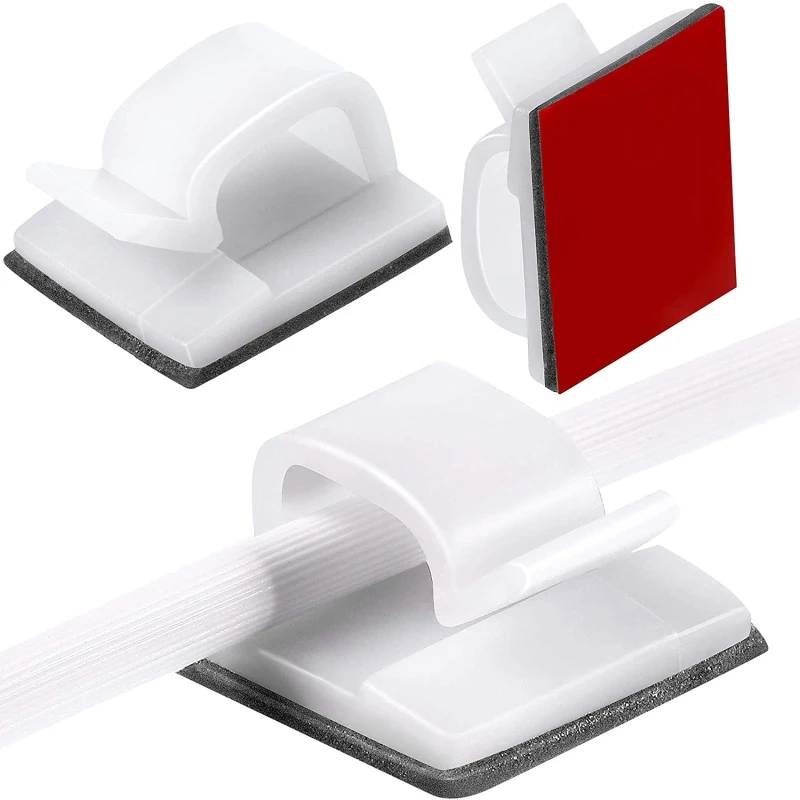 60 Pièces Cable Management Bureau, Serre Cable Attache Cable