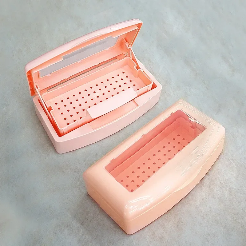 Nail Sterilizer Tray Sterilizing Clean Disinfection Box Nail Art Salon Manicure Implement Sanitize Tool Equipment Cleaner Tools
