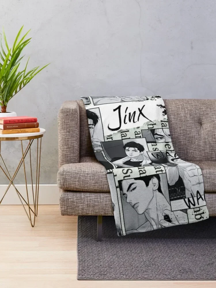 jinx joo jaekyung Throw Blanket Decorative Sofa Dorm Room Essentials wednesday Blankets 2