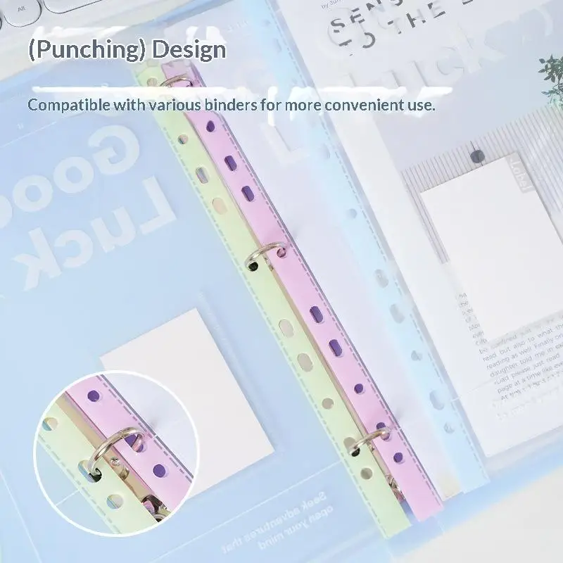 Transparent A4 Detachable File Folder - Students and Office Stationery Storage Booklet (Available in Sets of 1, 4, or 5)