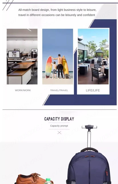 Travel Matching Suitcase And Backpack Trolley Luggage Backpack