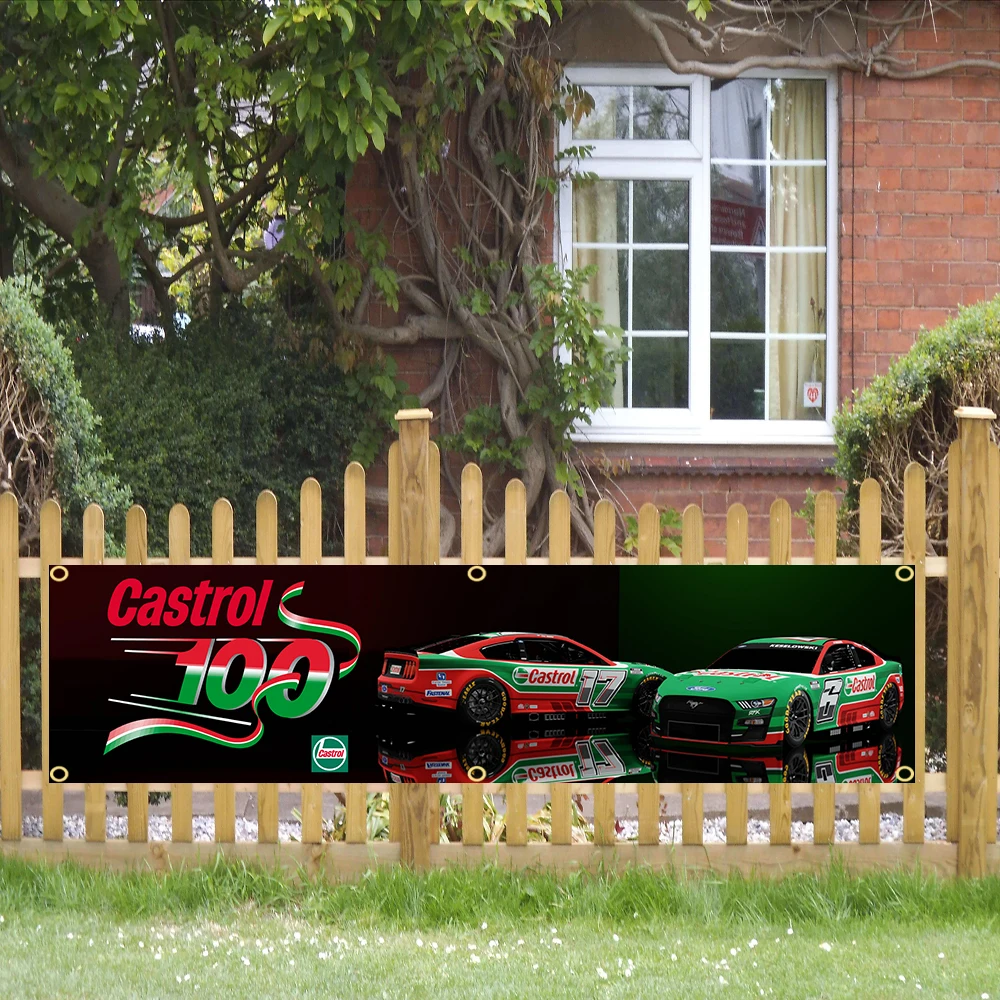 Drapeau Publicitaire Castrol Classique - Pour Atelier, Garage Ou 'man Cave', Neuf