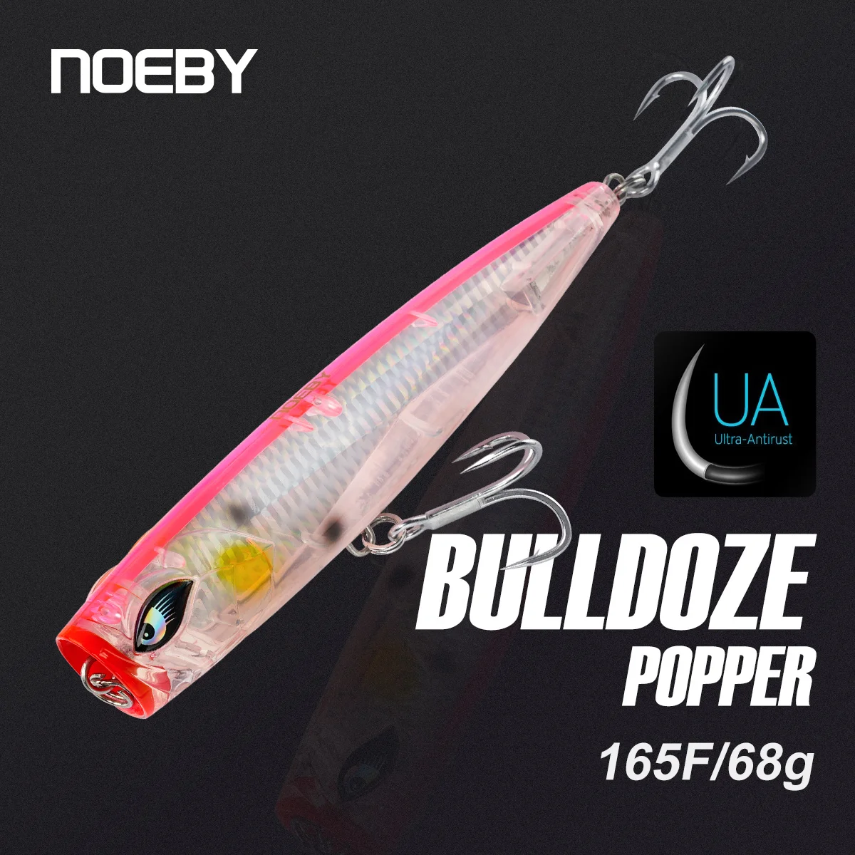 Noeby Bulldoze Surface Popper Angelköder 165 mm 68 g schwimmende Stick-Köder Wobbler Kunstköder Walking The Dog Angelköder