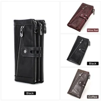 CONTACT'S Women Long Clutch Wallets RIFD Blocking Genuine Leather Wallet Fashion Coin Purse for Ladies Card Holder Money Bag - Image 6