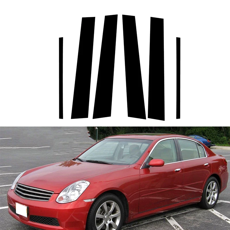

Автомобильные столбы, молдинговая крышка, отделка, украшение для Infiniti G35 G37 2002 2003 2004 2005 2006-2013, оконная отделка, BC колонка, наклейки