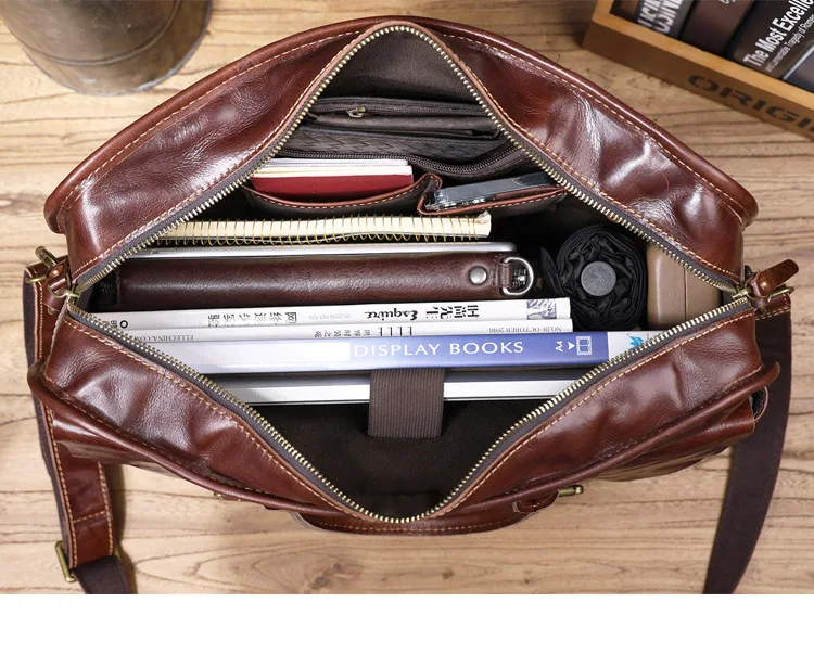 PNDME Modedesigner handgemachte pflanzlich gegerbte Rindsleder Männer Frauen Aktentasche Business echtes Luxus Leder Laptop Handtasche – Detail 28