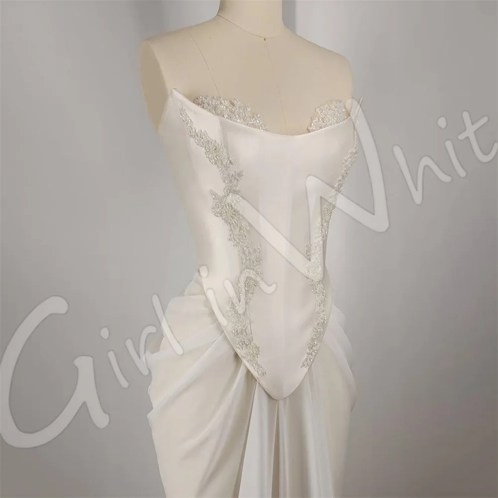 

Vintage Palace Wedding Dress V Neck Lace Appliques Bridal Robes Elegant Mermaid Floor Length Bride Gowns Custom Vestido De Novia