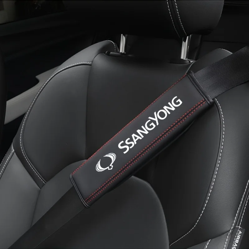 쌍용 Kyron Rexton Musso Grand Korando 2021 Actyon Sport 용 1PC 자동차 안전 벨트 어깨 커버 안전 보호 패드