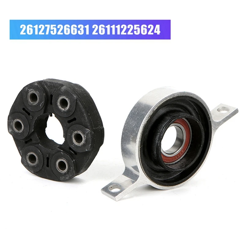 Car Chassis Flex Joint Disc & Driveshaft Center Support Set Per Bmw E90 E91 E92 E82 26127526631 26111225624 Accessori