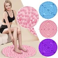 Foot Yoga Massage Acupressure Board Mat Muscle Relaxation Round Exercise Mat Fitness Foot Training Massage Acupressure Mat 1