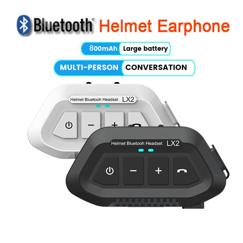 

Bluetooth-гарнитура BT5.0 LX2 мотоциклетная, водостойкая