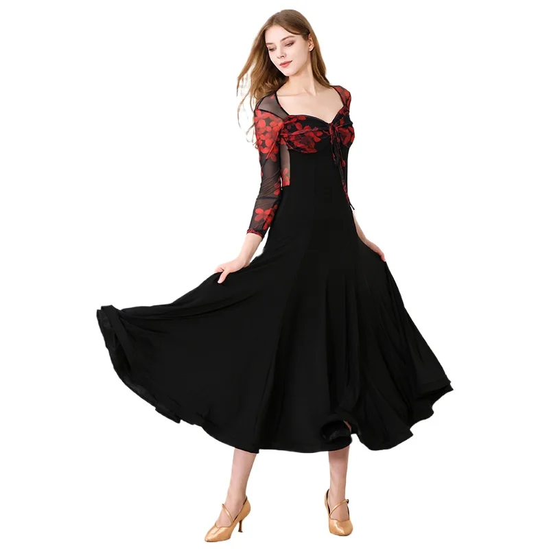 Modern Dance Dress National Standard Dance Costumes Ballroom Dress Waltz My902
