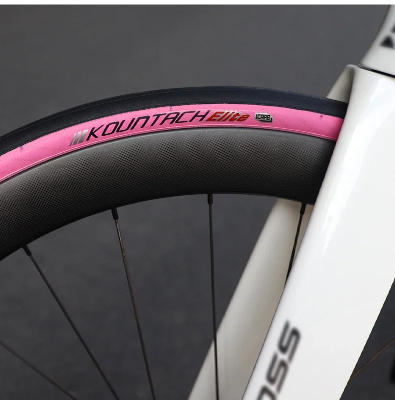 Kenda K1092 700x28C Rennradreifen – Kountach Elite Faltreifen, ultraleicht, rutschfest, pannensicher, Pink – Detail 6
