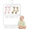 Multifunctional Detachable Drying Rack Multi-clip Sock Drying Rack Saves Space Clothes Drying Rack Suitable for Adults and Baby 1