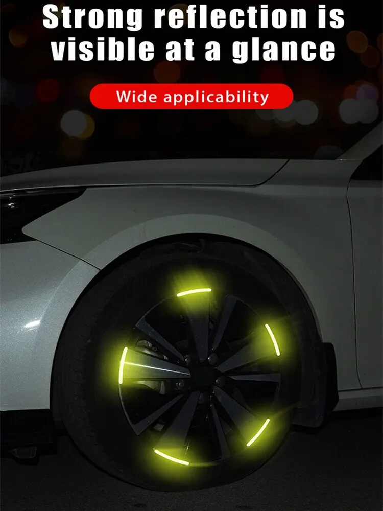 Car Tire Rim Reflective Tape Decoration Car Tire Rim Reflective Tape Decoration
