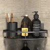 Bathroom Storage Rack Kitchen Storage Rack Aluminum Alloy Bathroom Shampoo Organizer Makeup Storage Rack Bathroom Accessories 1