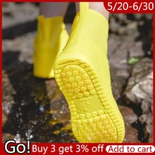 Best Boots Waterproof Shoe Cover Outdoor Rainy Days Silicone Material Unisex Shoes Protectors Non-slip Reusable Rain Boots Cover