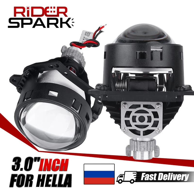 3.0'' Bi LED Projector Lenses In Headlights For Hella 3R G5 H7 H4