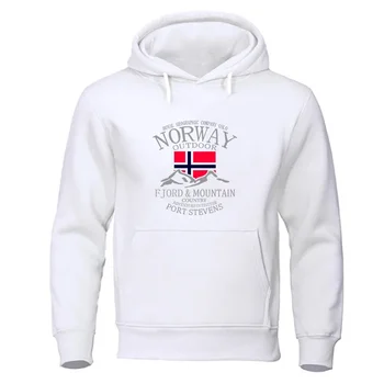 النرويج Fjord جبل هوديس للرجال الخريف الشارع الشهير هوديي فضفاض موضة عالية الجودة هودي المعتاد ملابس كاجوال النساء - Image 2