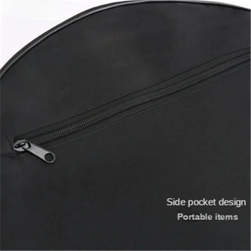 Yoga Wheel Bag Nylon Black Mandala Flower Yoga Circle Bag Large Capacity Double Zipper Pilates Wheel Backpack Fitness Sport Bag