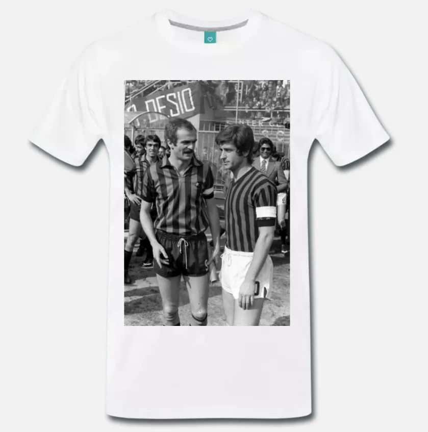 Maglietta Maglia Meme Rivera Milano Mazzola Inter Figurine Calcio Vintage 1965 2