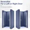 Pivot Swing Shower Door 36 in.W x 72 in.H, Frameless Shower Door with 1/4 in. Clear Tempered Glass, Single Glass Panel 3
