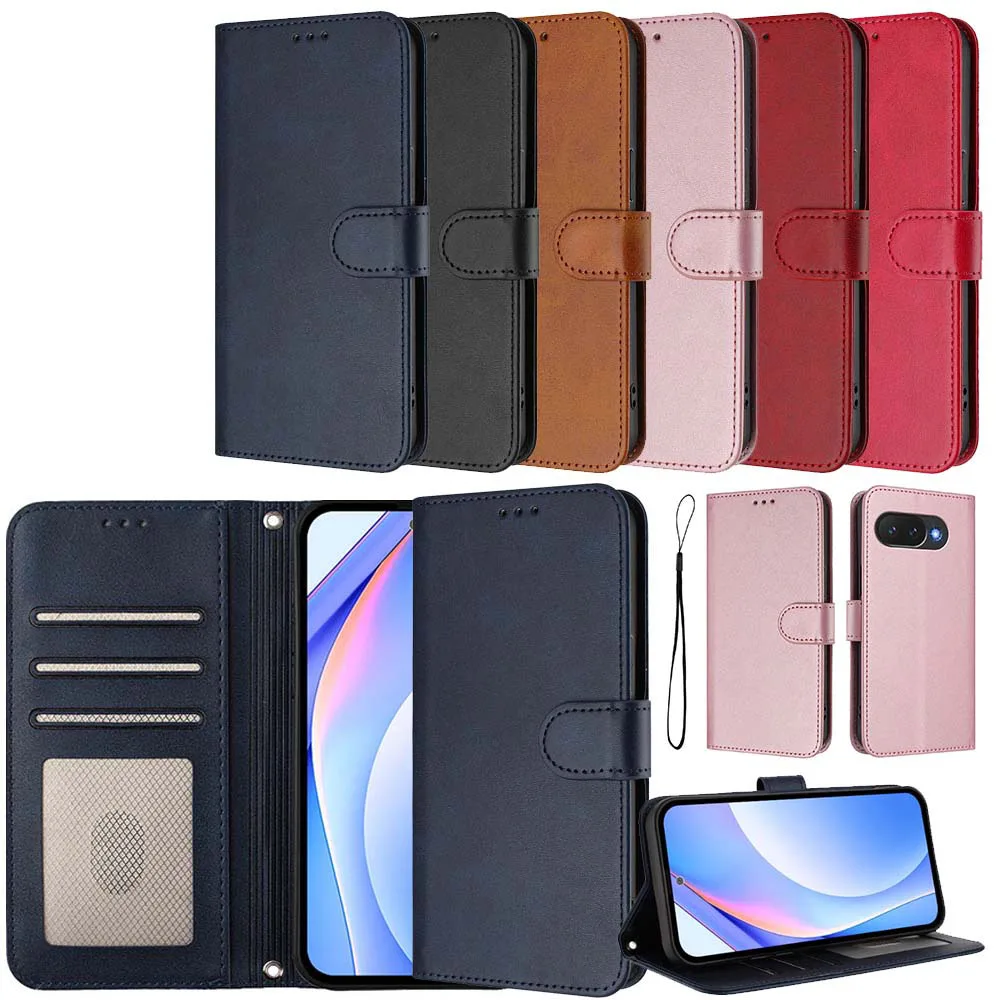 Premium RFID Leather Wallet Flip Case - Sleek and Secure Phone Protection