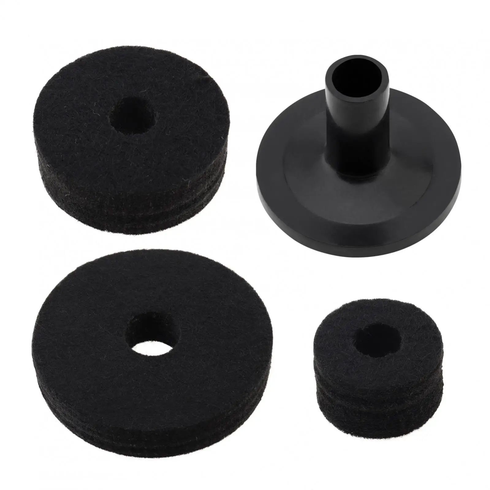 23pcs Standard Size Cymbal Stand Sleeves and Felt for Drum Set with Base Wing Nuts Cymbal Washer and Drum Keys Replacement