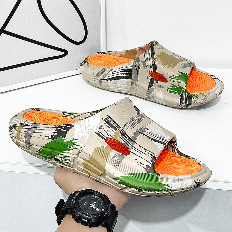 Meeste Cloud Slides paks tallaga suvised rannabasseinisandaalid meestele Magamistoa dušš Vannitoa sussid Kerged_voghion.com