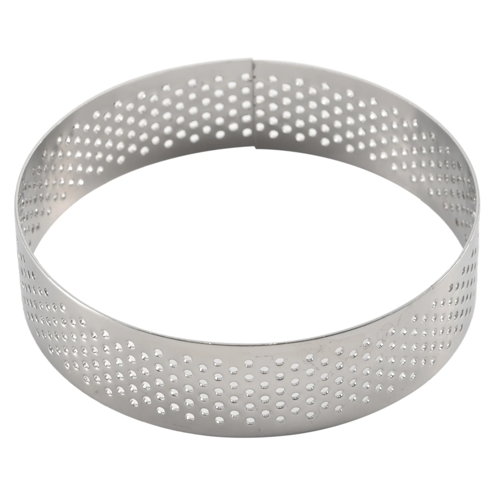 5 Pz Circolare Poroso Crostata Anello Inferiore Torre Torta Torta Stampo Resistente Al Calore Perforato Torta Mousse Anello, 8Cm