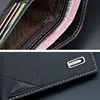 Short Men Wallets Clutch Slim Card Holder Zipper Coin Pocket Mens Print Wallet New Fashion Brand Photo Holder Small Male Purses 6