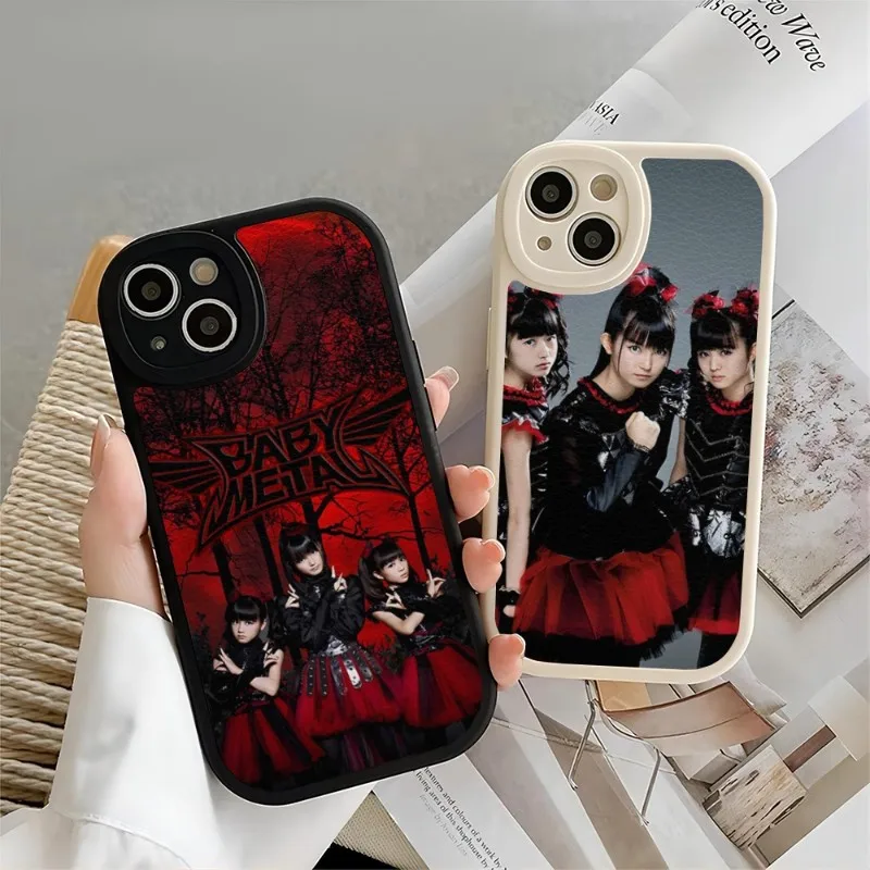 Babymetal-funda de silicona de cuero suave para IPhone, carcasa de teléfono de chica japonesa para IPhone 14 11 13 12 Pro Max Mini Xs X Xr 7 8 Plus SE2020