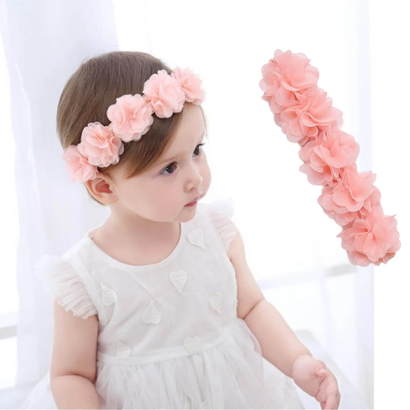 

Baby Hair Bands Princess Girls Headdress Decorative Flower Newborn Headband Gift G99C